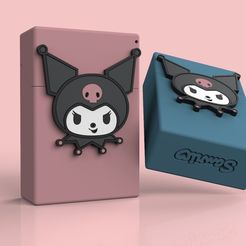 kuromi.jpg STL-Datei Kuromi - Zigarettenetui Schachtel・Modell zum Herunterladen und 3D-Drucken