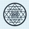 ssri-yantra-triangles.png SRI YANTRA triangles, PACK of 4 files, pendant, coaster, keychain, fridge magnet, charm