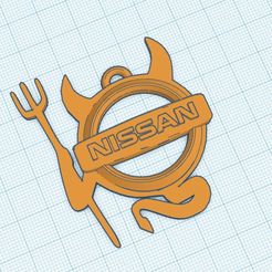 Web-capture_30-3-2023_04448_www.tinkercad.com.jpeg STL file Nissan devil car keyring keychain・Model to download and 3D print