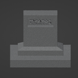 Headstone.One-01.png Grave Markers, Set of 5 ( 28mm Scale )