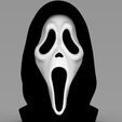 untitled.362.jpg Ghostface from Scream bust ready for full color 3D printing