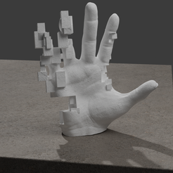 RenderMK5.png Cube Hand Sculpture