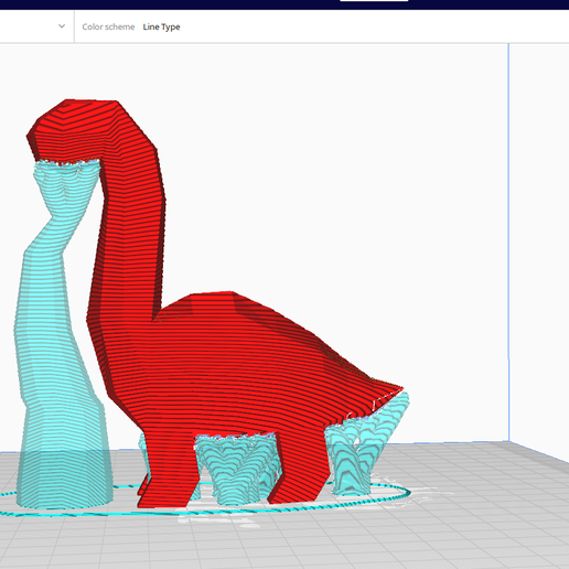🦖 Brontosaurus low poly・Archivo STL para Impresión 3D・Cults