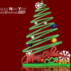Merry-christmas2021.jpg Download free 3MF file Merry christmas 2021 • 3D print template, phoenixFPV