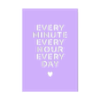 EVERY_MINUTE_EVERY_HOUR_EVERY_DAY.stl EVERY MINUTE EVERY HOUR EVERY DAY WALL ART 2D