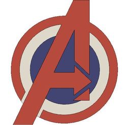 avengers_captain.JPG Free 3D file Avengers Symbol - Captain America Style・3D printable model to download, sneener5