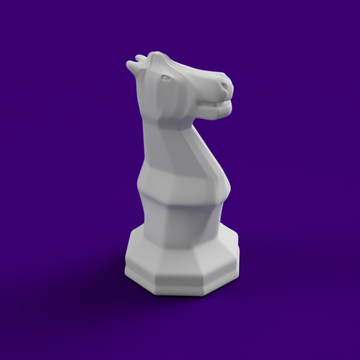 knight.png Octagonal Base Chess Set - Official USCF