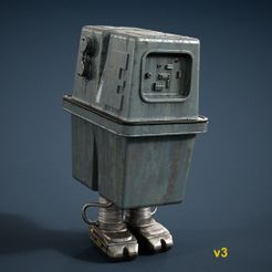 Gonk_front_v3.jpg 3D file "Gonk" Power Droid・3D printable model to download
