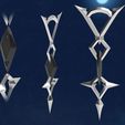 11.jpg Cosplay stl 3D files pack for Diluc Red Dead of Night skin accessories
