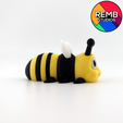 Flexi-Bee-Remb-Studios-3.png Cute Flexi Bee | Print-in-place | Без поддержки