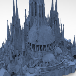 untitled.2024.png Archivo OBJ Fortaleza Persa del Desierto Torre de la Ciudad Palacio・Modelo para descargar e imprimir en 3D