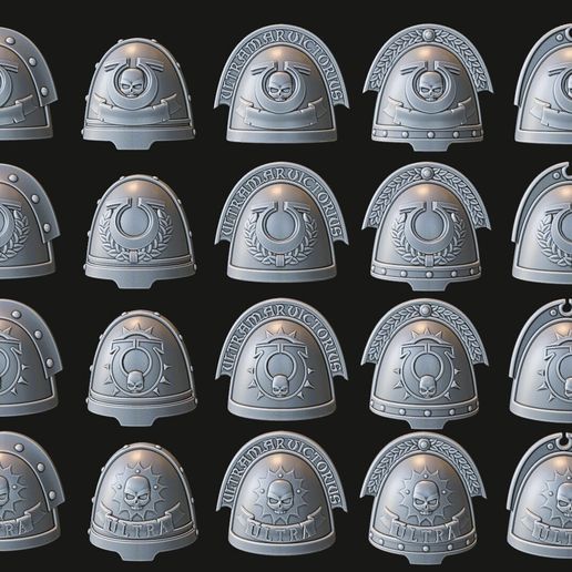 Ultra warrior Shoulder Pads Set Re-Upload