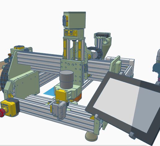 CNC_V10 "Long Tall Sally" 3 motors T8-2 - 3D model önizlemesi