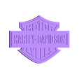 Logo_harley.STL Free STL file Harley Davidson Logo・3D print design to download