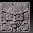 Aztec-Sun-God-Bas-Relief-3D-Model-7.jpg Aztec Sun God Bas-Relief 3D Model