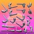 commanding-arms-1.jpg (28mm scale) Commanding Arms Bits for Millitary Leaders! (18 arms)