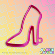 393_cutter.png STILETTO HIGH HEELS SHOES COOKIE CUTTER MOLD