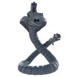 Cyber-Snake-B-Mystic-Pigeon-1.jpg 3D file Cyber Snakes/Worms Sci Fi Mech With Optional Weapons・3D print object to download