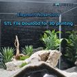 3D-printed-aquarium-cave-fish-hideout-pleco-cave-shrimp-shelter-fish-breeding-cave-betta-hideout-rep.jpg Unique Aquarium & Terrarium Elephant Nose Tunnel Cave | 3D Printable Fish Tank and Terrarium Decor | Fish, Reptile, Gecko and Snake Shelter STL