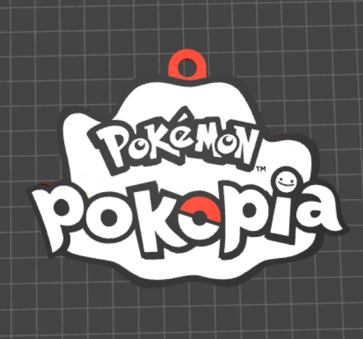 🔑 Pokémon Pokopia keychain - 3D printing STL file