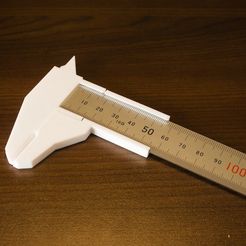 DSC05650.jpg Calipers attachment for a ruler, Snap fit remix