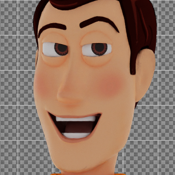 pervwoody.png WOODY TOY STORY FACE 3D MODEL