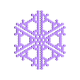 hex18-half.stl Cellular automaton BlocksCAD snowflake generator