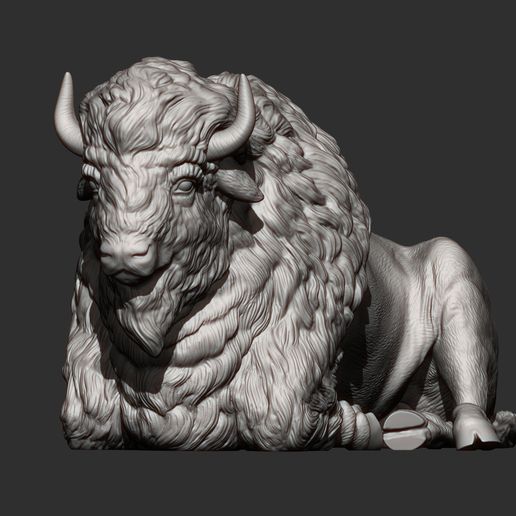 bison13.jpg Bison 3D-Druckmodell