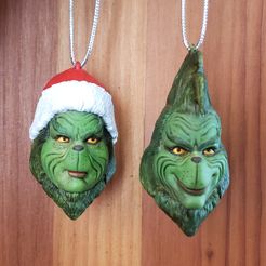 GrinchCults_0010_20211102_114118.jpg Archivo STL THE GRINCH (Jim Carrey) Christmas Ornament 2 X 1・Objeto de impresión 3D para descargar