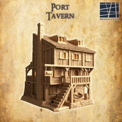 Port-Tavern-1-re.jpg Archivo 3D Taberna del Puerto 28mm Terreno de Mesa・Modelo de impresora 3D para descargar