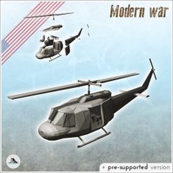 1-PREM-WB-DV-V07-Bell-UH-1-Iroquois-Huey-helicopter.jpg Archivo STL Bell UH-1 Iroquois Huey helicóptero - EE.UU. Ejército de EE.UU. Guerra Fría América Era Cortina de Hierro Guerra Crisis Conflicto・Objeto para impresora 3D para descargar