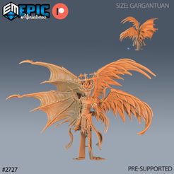 2727-Beelzebub-Fallen-Angel-Gargantuan.png Beelzebub - Fallen Angel ‧ DnD Miniature ‧ Tabletop Miniatures ‧ Gaming Monster ‧ 3D Model ‧ RPG ‧ DnDminis ‧ STL FILE