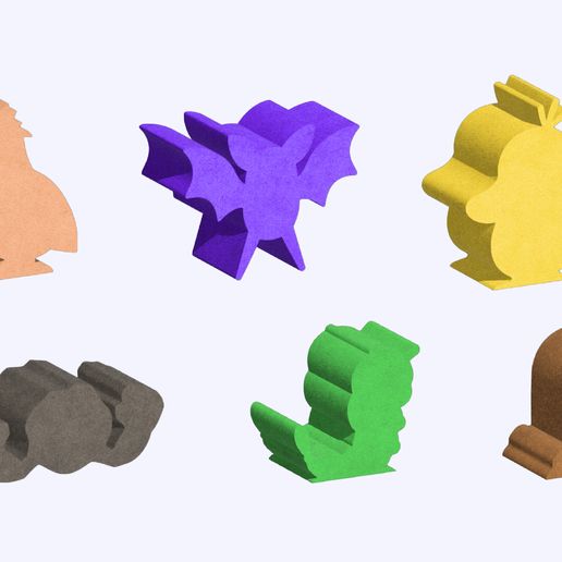 Pokemeeples Big Pack (40+ itens)