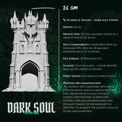 tower-scale-info.png Dark Soul Tower – Fantasy Dice Tower STL for Tabletop and D&D (Pre-Supported)