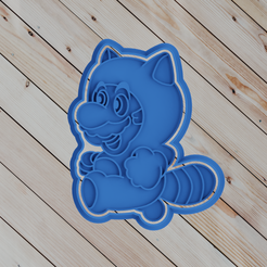 untitled.png Archivo STL Mario Zorro Mario Bros COOKIE CUTTER・Modelo para descargar y imprimir en 3D