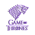 Logo game of trones.stl Logo game of thrones - GOT