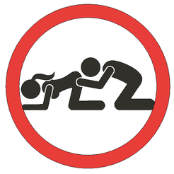 ass-licking-white.png ARSCHLECKEN - LUSTIGES ZEICHEN