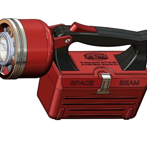 🔦 Indy's Flashlight (Improved)・Free STL File for ・Cults