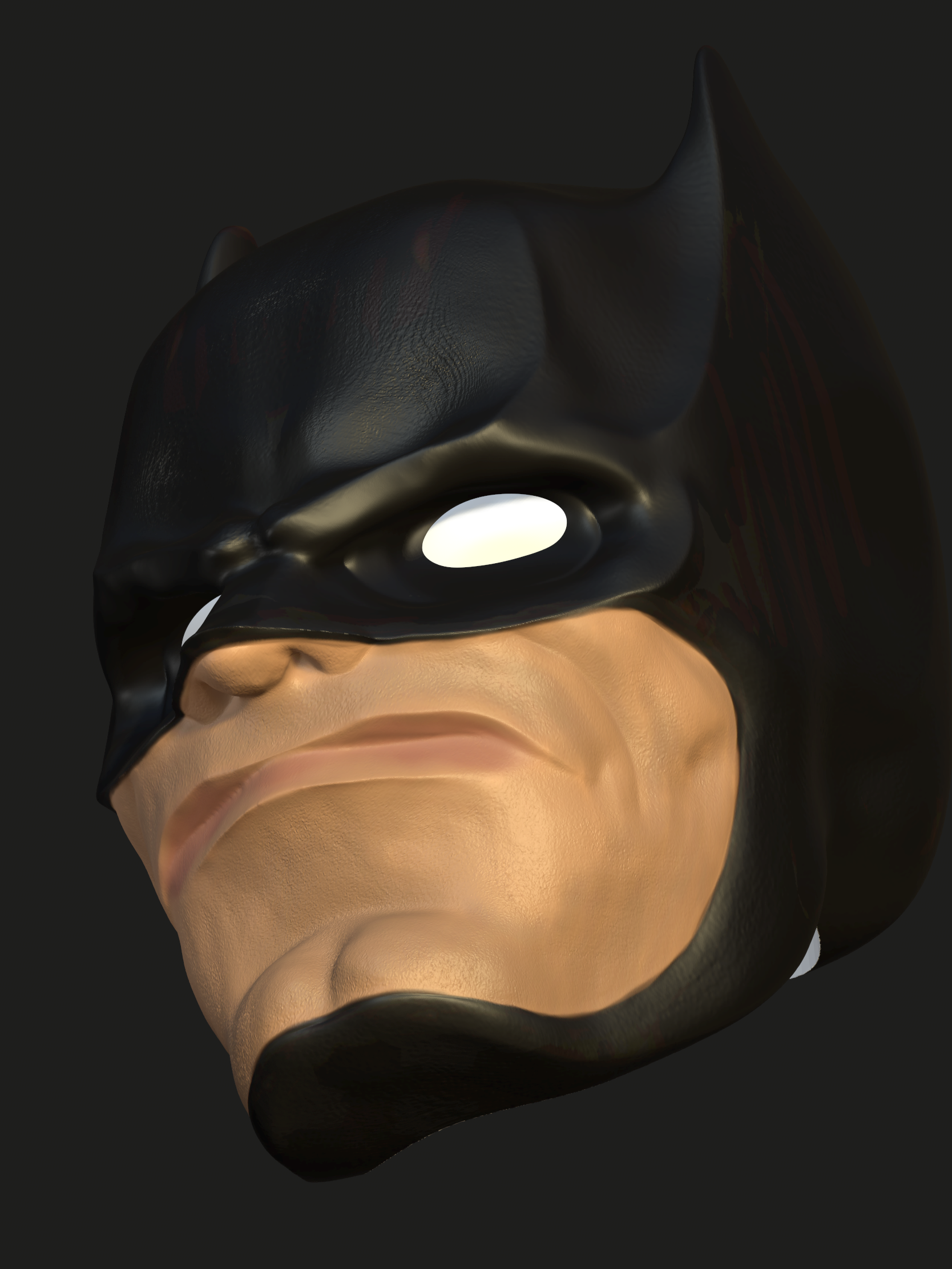 Batman-3.png Download STL file Batman headsculpt figure • 3D printable object, ComboKino