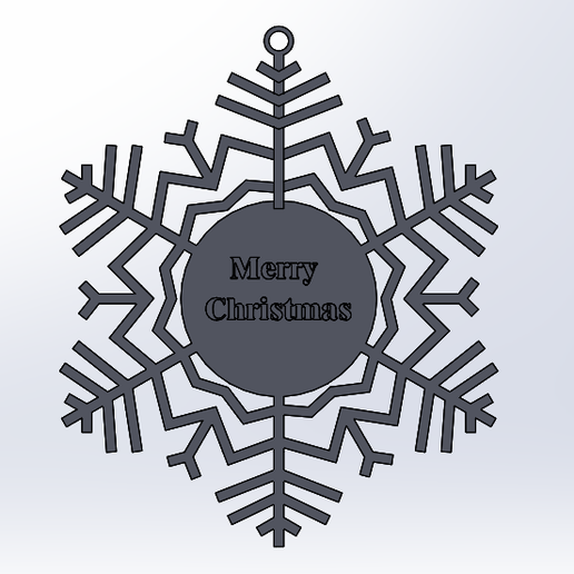 Free STL file Snowflake Tree Ornament ️ ・3D printing design to download ...