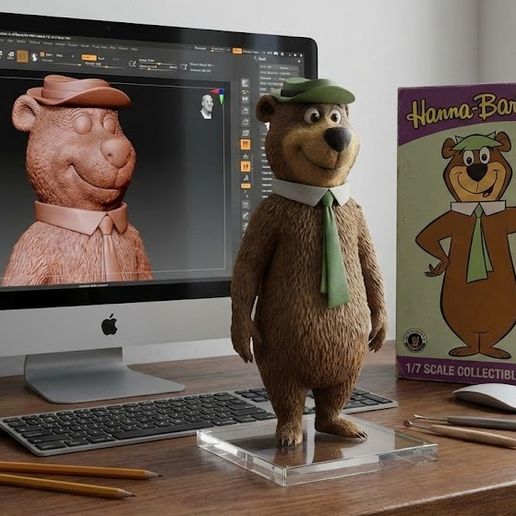 YOGI BEAR: The Picnic Basket King! 🧺 Retro 3D Model