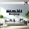 Beijing.png Wall silhouette - City skyline Set