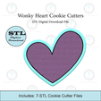 Etsy-Listing-Template-STL.png Wonky Heart Cookie Cutters | STL Files
