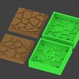molds.JPG 25mm Dungeon Tile Molds for Bakeable Clay V2