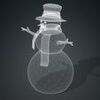 YH5TI.jpg DOWNLOAD SNOWMAN 3D Model - Obj - FbX - 3d PRINTING - Christmas - Noel Christmas