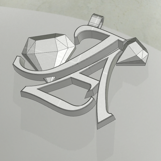 Letters Pendant - Letters Pendent 3D model