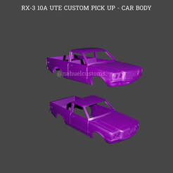 Nuevo-proyecto-2022-03-03T184615.284.png Fichier STL RX-3 10A UTE CUSTOM PICK UP - CARROSSERIE DE VOITURE・Plan à imprimer en 3D à télécharger