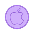 Apple Logo (With a Hole).STL Pièce de monnaie du logo Apple (avec / sans trou)
