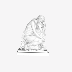Capture d’écran 2018-09-21 à 11.16.01.png STL-Datei The Suffering 'Pleureuse' at The Louvre, Paris kostenlos・Vorlage für den 3D-Druck zum herunterladen