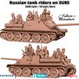 SU85-Tank-riders-2.jpg SU85 Tank with russian tank riders - 28mm